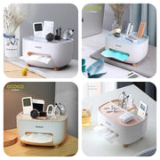 ECOCO Multifunctional Tissue Box with Storage Holder