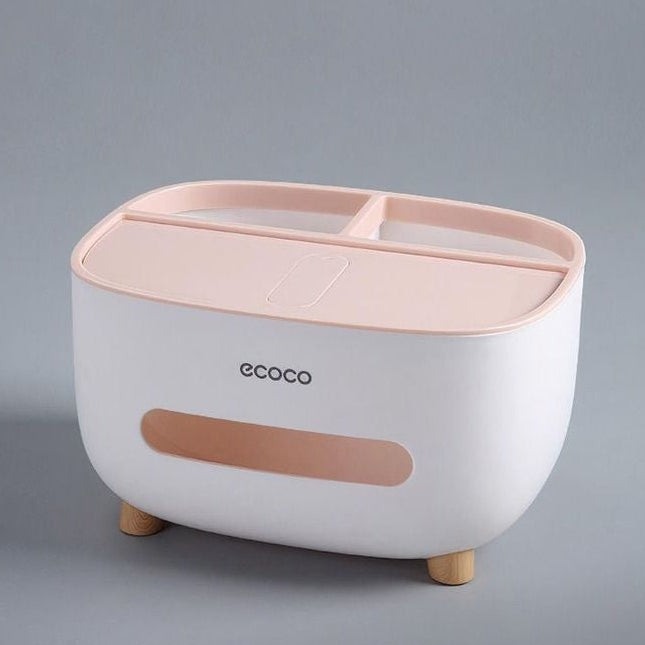 ECOCO Multifunctional Tissue Box with Storage Holder