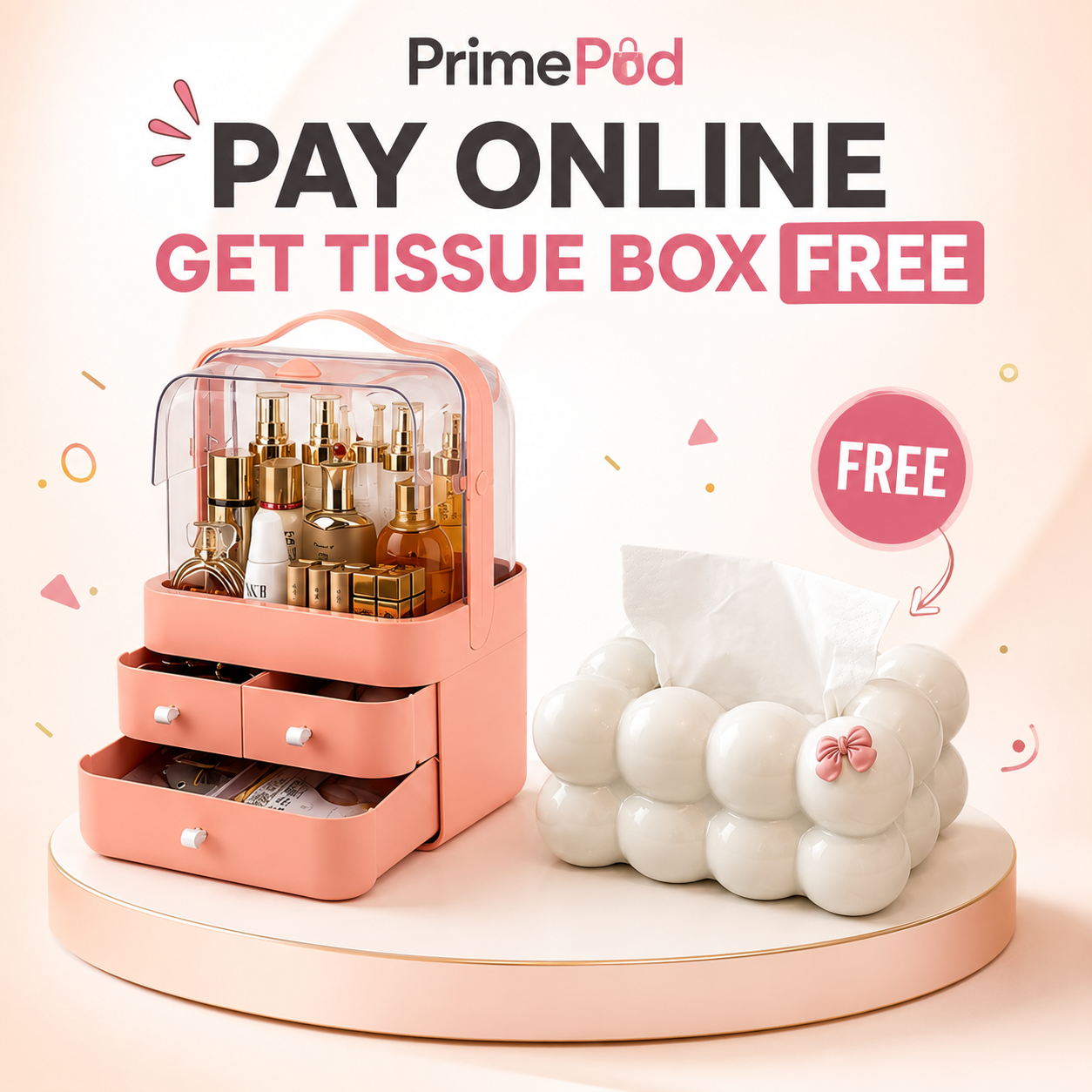 PrimePod Cosmetic Organizer
