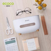 ECOCO Multifunctional Tissue Box with Storage Holder