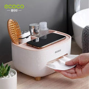 ECOCO Multifunctional Tissue Box with Storage Holder